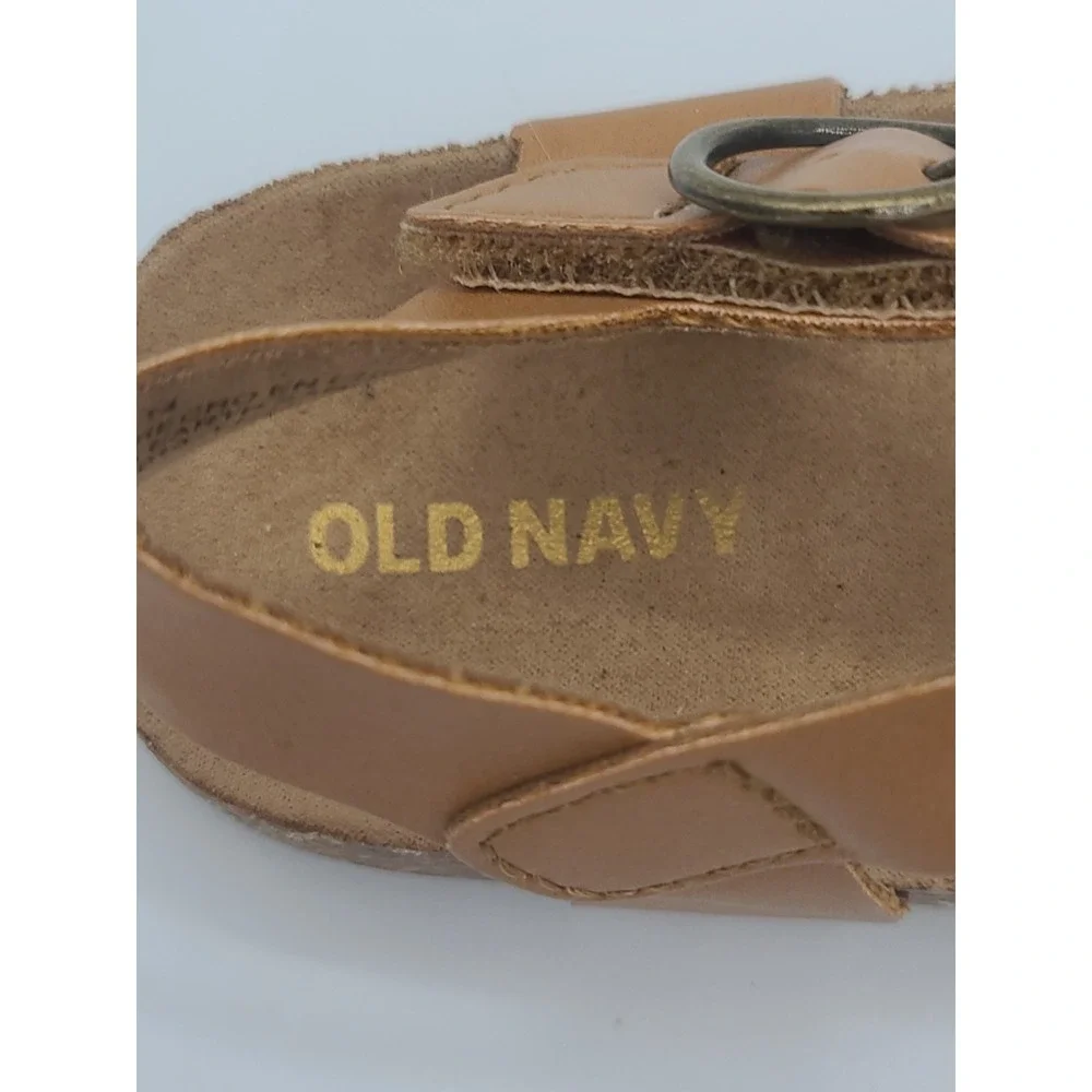 Old Navy Tan Colored Toddler Girls Buckled-Strap Sandals Size 7